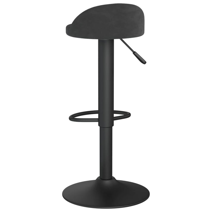 Scaun de bar, negru, catifea WALTI