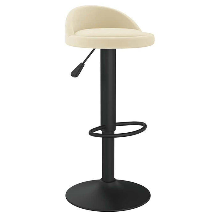 Scaun de bar, crem, catifea WALTI