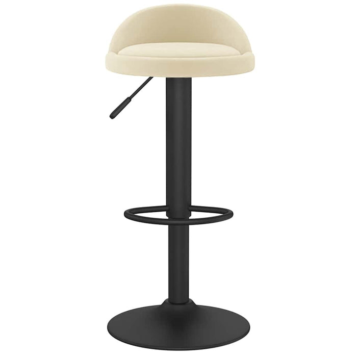 Scaun de bar, crem, catifea WALTI