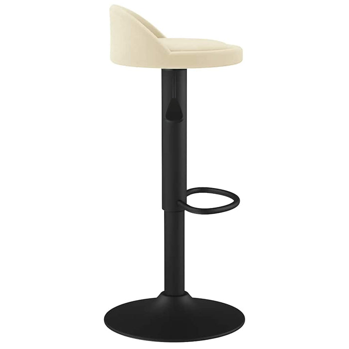 Scaun de bar, crem, catifea WALTI