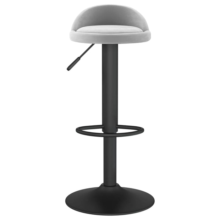 Scaun de bar, gri deschis, catifea WALTI