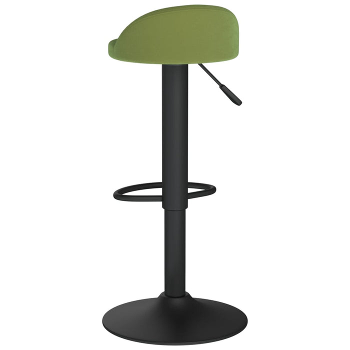 Scaune de bar, 2 buc., verde deschis, catifea - WALTI WALTI