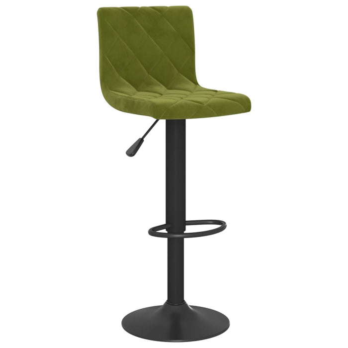 Scaune de bar, 2 buc., verde deschis, catifea - WALTI WALTI
