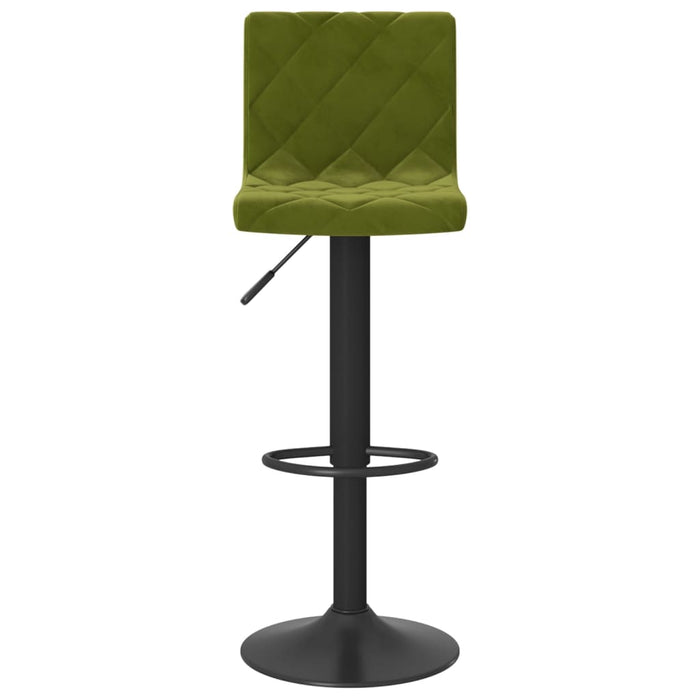 Scaune de bar, 2 buc., verde deschis, catifea - WALTI WALTI