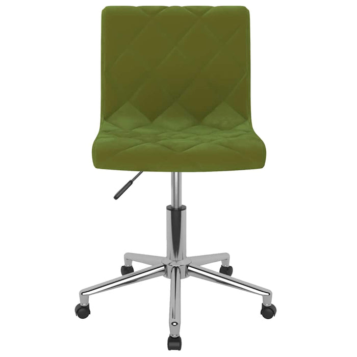 Scaune de bucătărie pivotante, 2 buc., verde deschis, catifea WALTI