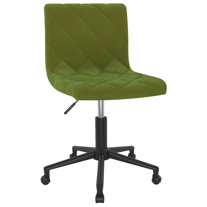 Scaune de bucătărie pivotante, 2 buc., verde deschis, catifea WALTI