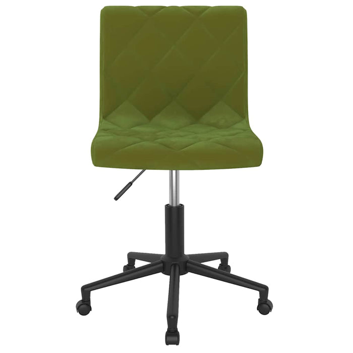 Scaune de bucătărie pivotante, 2 buc., verde deschis, catifea WALTI