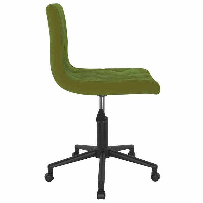 Scaune de bucătărie pivotante, 2 buc., verde deschis, catifea WALTI