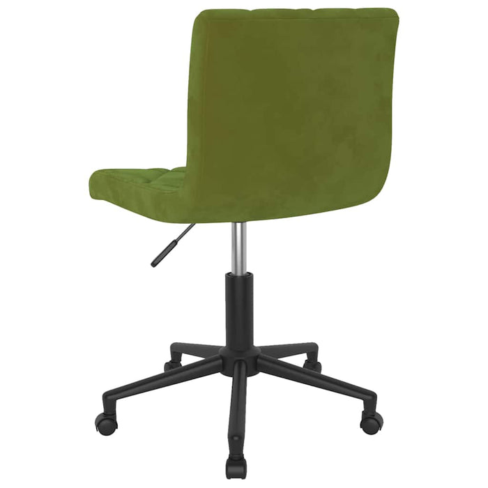 Scaune de bucătărie pivotante, 2 buc., verde deschis, catifea WALTI