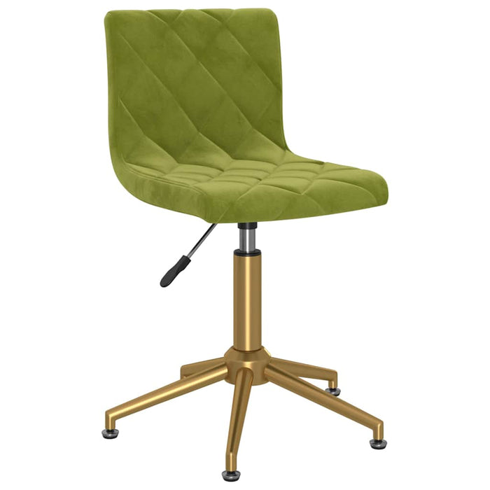 Scaune de bucătărie pivotante, 2 buc., verde deschis, catifea WALTI