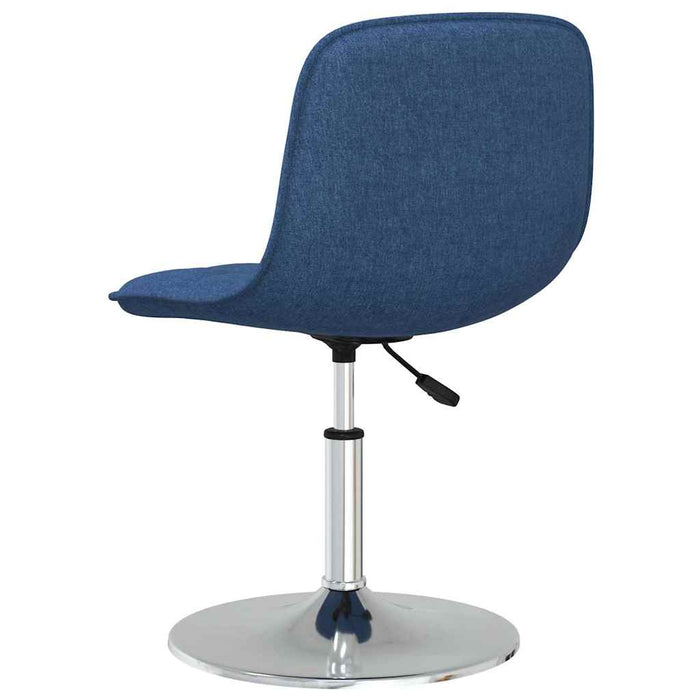 Scaun de masă pivotant, albastru, material textil WALTI