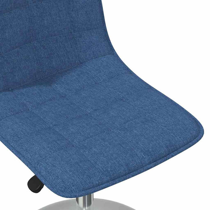 Scaun de masă pivotant, albastru, material textil WALTI