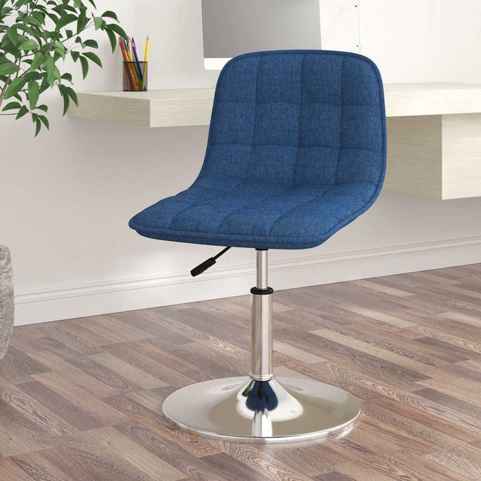 Scaun de masă pivotant, albastru, material textil WALTI