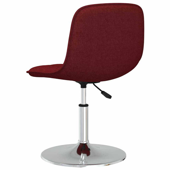 Scaune de bucătărie pivotante, 2 buc., roșu vin, textil WALTI