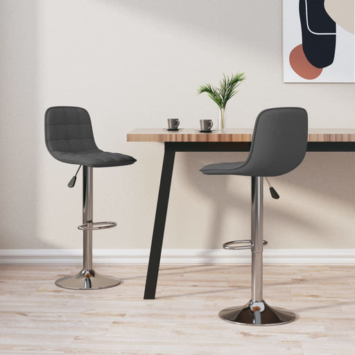 Scaune de bar, 2 buc., gri închis, material textil - WALTI WALTI