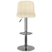 Scaune de bar, 2 buc., crem, material textil - WALTI WALTI