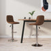 Scaune de bar, 2 buc., maro, material textil - WALTI WALTI