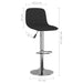 Scaune de bar, 2 buc., negru, material textil - WALTI WALTI