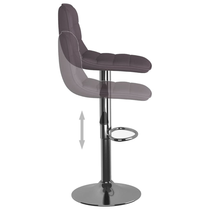 Scaune de bar, 2 buc., gri taupe, material textil - WALTI WALTI