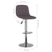 Scaune de bar, 2 buc., gri taupe, material textil - WALTI WALTI