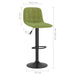 Scaune de bar, 2 buc., verde deschis, catifea - WALTI WALTI