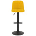 Scaune de bar, 2 buc., galben, catifea - WALTI WALTI