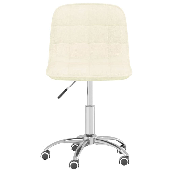 Scaun de bucătărie pivotant, crem, material textil WALTI
