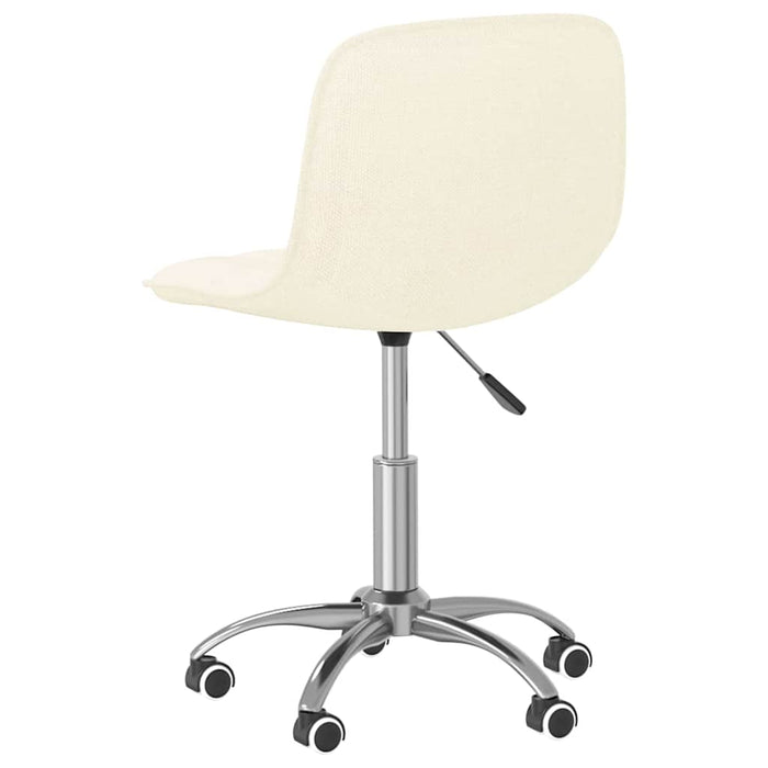Scaun de bucătărie pivotant, crem, material textil WALTI