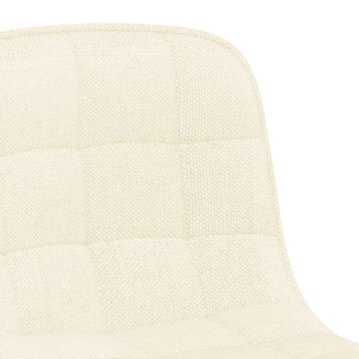 Scaun de bucătărie pivotant, crem, material textil WALTI