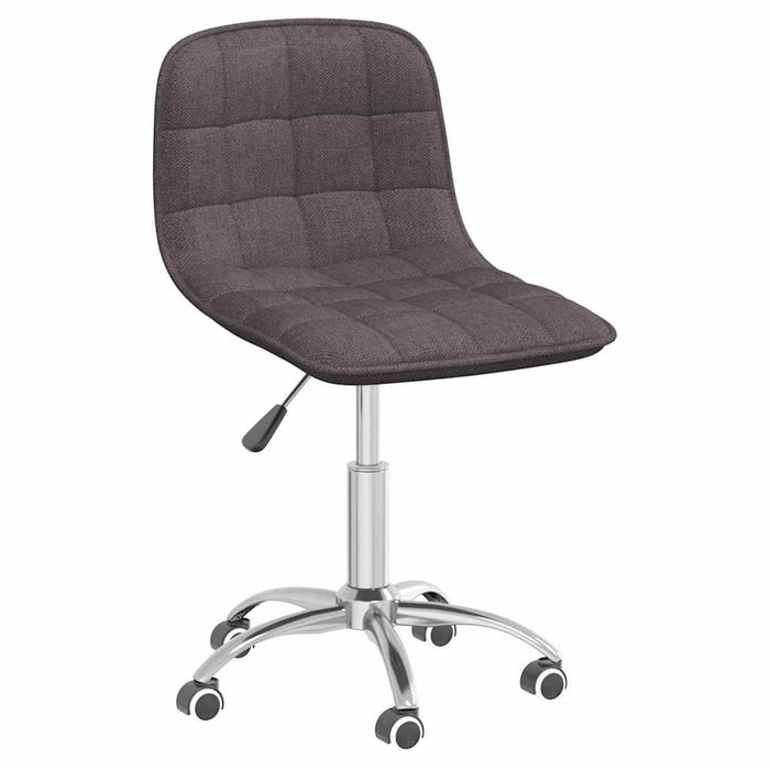Scaune de bucătărie pivotante, 2 buc., gri taupe, textil WALTI