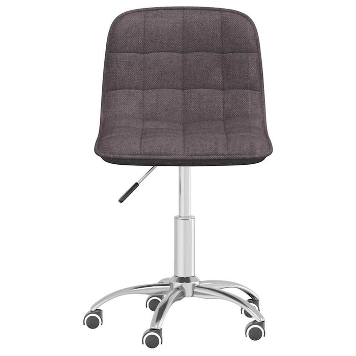 Scaune de bucătărie pivotante, 2 buc., gri taupe, textil WALTI