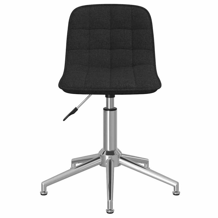 Scaun de bucătărie pivotant, negru, material textil WALTI