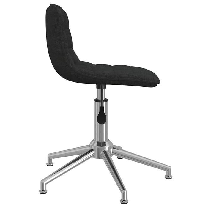 Scaun de bucătărie pivotant, negru, material textil WALTI