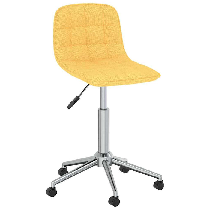 Scaun de bucătărie pivotant, galben, material textil WALTI