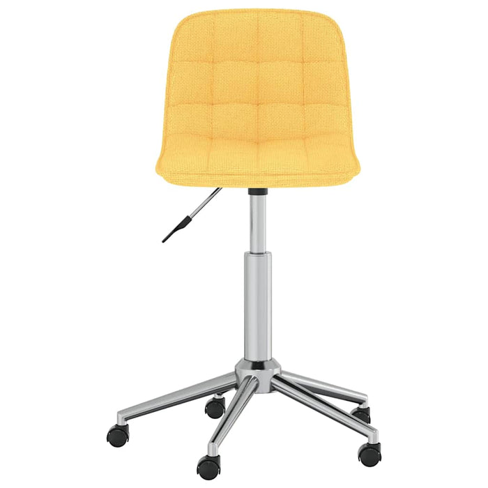 Scaun de bucătărie pivotant, galben, material textil WALTI
