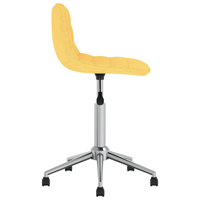 Scaun de bucătărie pivotant, galben, material textil WALTI