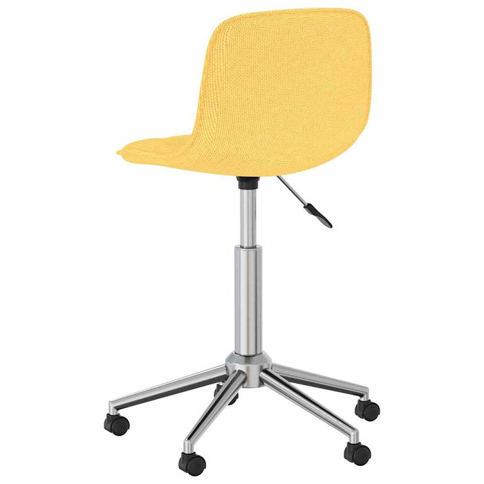 Scaun de bucătărie pivotant, galben, material textil WALTI