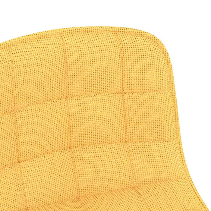 Scaun de bucătărie pivotant, galben, material textil WALTI