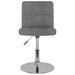 Scaun de bar pivotant, gri deschis, material textil - WALTI WALTI