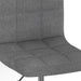 Scaun de bar pivotant, gri deschis, material textil - WALTI WALTI
