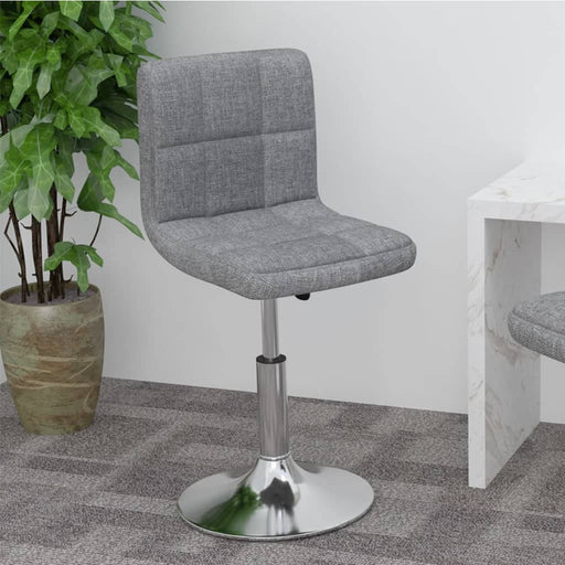 Scaun de bar pivotant, gri deschis, material textil - WALTI WALTI