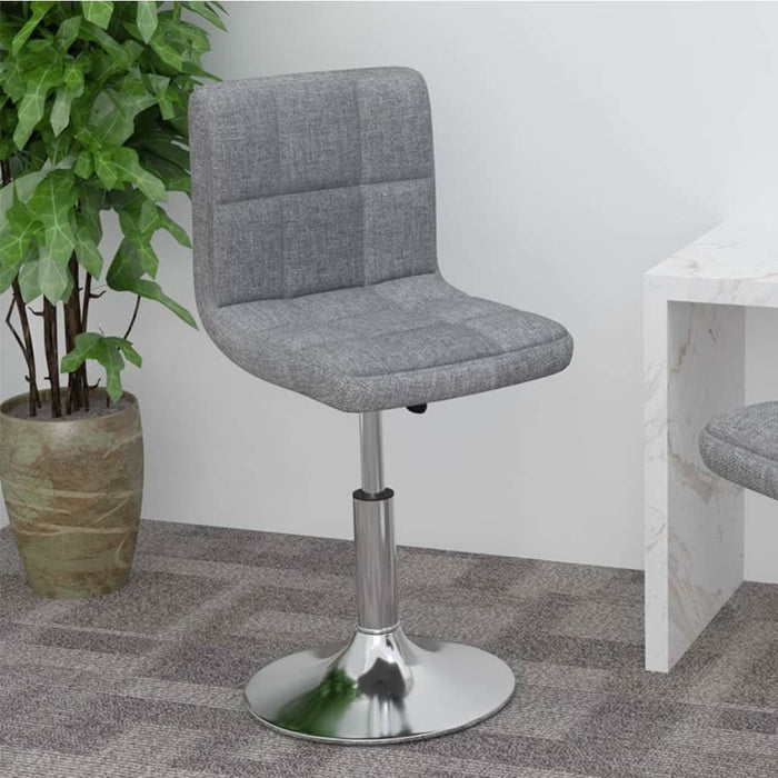 Scaun de bar pivotant, gri deschis, material textil - WALTI WALTI