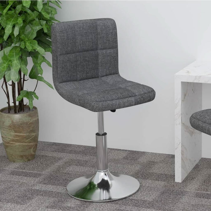 Scaun de bar pivotant, gri închis, material textil - WALTI WALTI