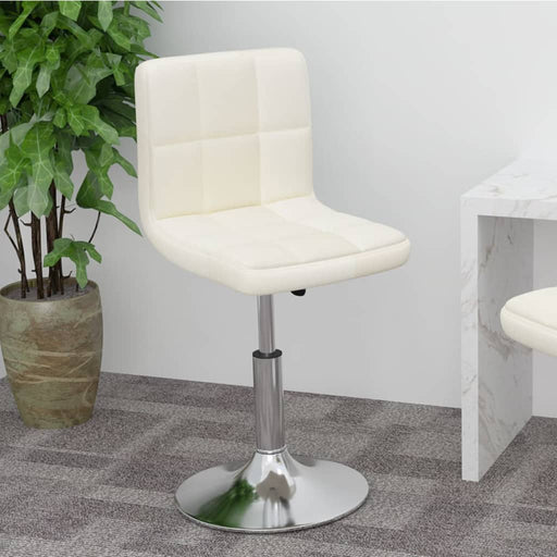 Scaun de bar pivotant, crem, material textil - WALTI WALTI