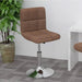 Scaun de bar pivotant, maro, material textil - WALTI WALTI