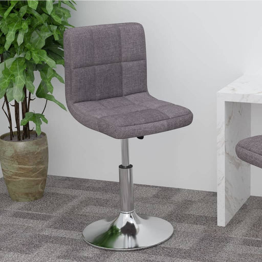 Scaun de bar pivotant, gri taupe, material textil - WALTI WALTI