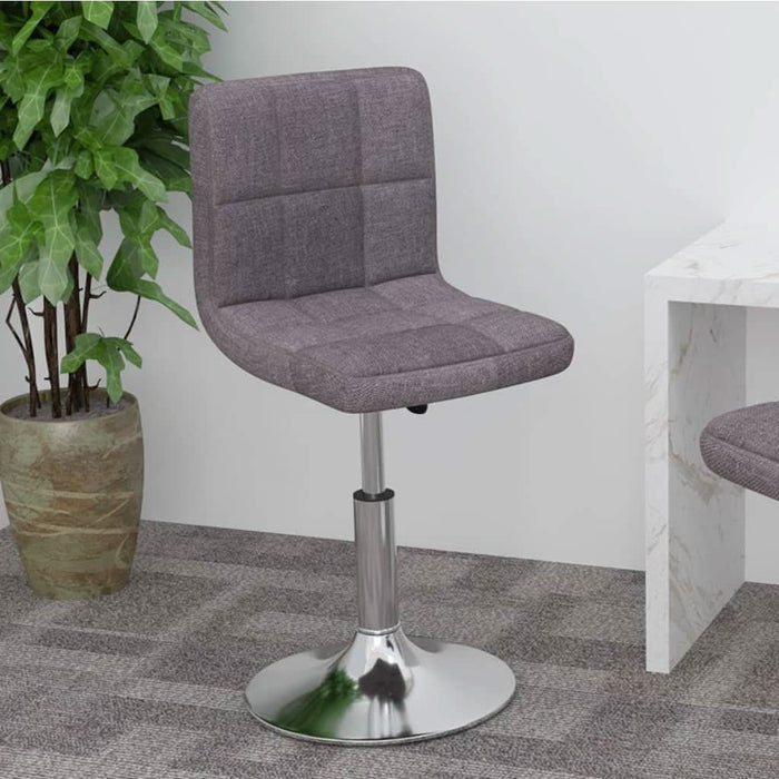 Scaun de bar pivotant, gri taupe, material textil - WALTI WALTI