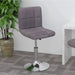 Scaun de bar pivotant, gri taupe, material textil - WALTI WALTI