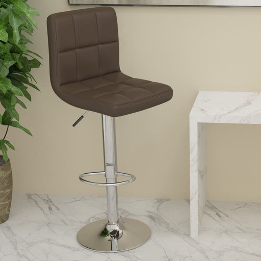 Scaun de bar, maro, piele ecologică - WALTI WALTI