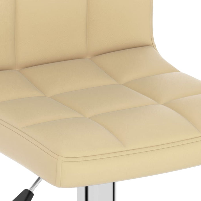 Scaun de bar, crem, piele ecologică WALTI